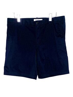 Nordstrom 38W NEW Mens Slim Fit Shorts Navy Cotton Blend Casual